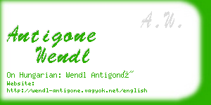 antigone wendl business card